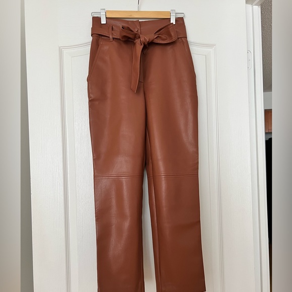 Aritzia Wilfred High Tied Vegan Leather Pant - Picture 9 of 12
